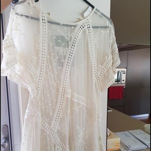 Zimmerman crochet creme/off white dress.